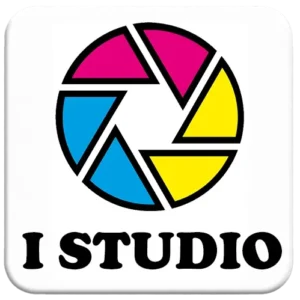 Interfaz del Software I Studio tu software de impresión mostrando opciones de foto carnet y llave HASP USB.