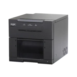 Impresora fotográfica reacondicionada Mitsubishi CP-M1E vista frontal perfecta para fotomatones