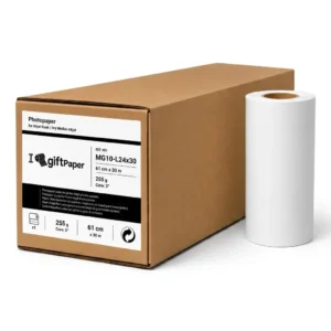 Papel inkjet Plotter Lustre 255g 61 cm x 30m MG10-L24x30